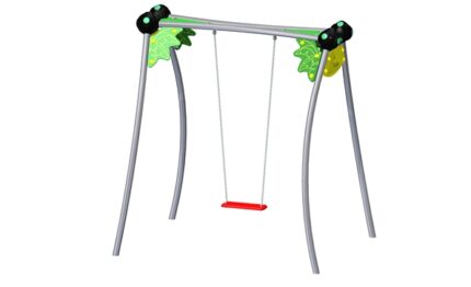Gyngestativ med et farverigt design, perfekt til børns leg og sjove aktiviteter på legepladsen.
