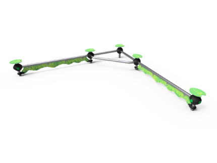 Balancestang designet til at styrke børns balance og motorik med et farverigt og holdbart design.