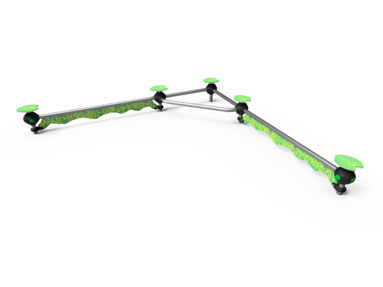 Balancestang designet til at styrke børns balance og motorik med et farverigt og holdbart design.